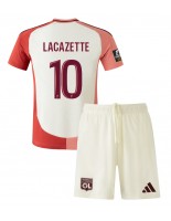 Olympique Lyonnais Alexandre Lacazette #10 Alternativní dres pro děti 2024-25 Krátký Rukáv (+ trenýrky)